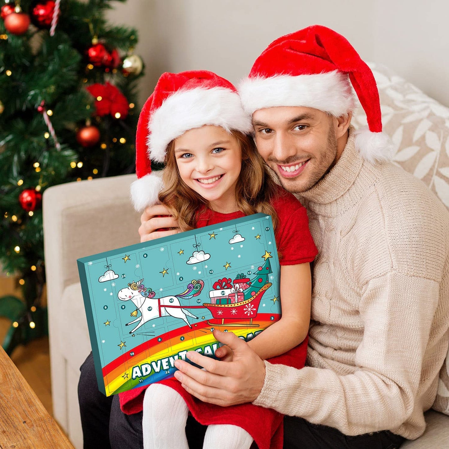iZoeL Unicorn Advent Calendar for Girl 2022 Christmas, 24 Days Novelty Gifts, Unicorn Stationery, Accessories, Jewelry, Surprise to Countdown Days