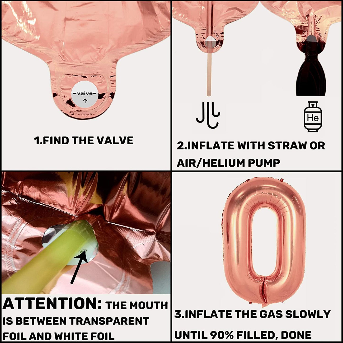 iZoeL Balloon 18/21/30/40/50/80 helium incl.4pcs XXL and Small Rose Gold balloon, 30g 21 Number Confetti,20g Happy Birthday Table Confetti, Birthday Anniversary Party Decoration(Rose Gold 21)
