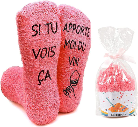 Red Wine Socks - Watermelon Red…