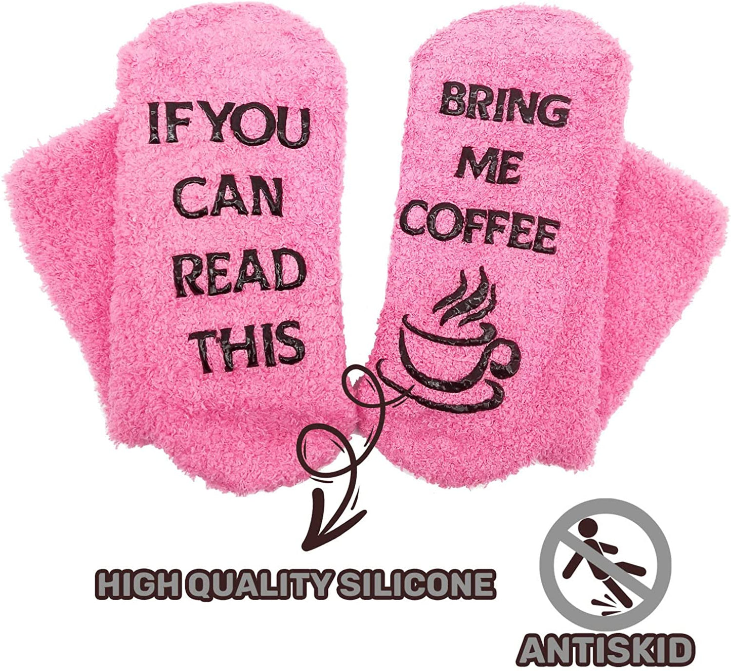 iZoeL Bring Me Funny Fuzzy Socks for Women Wife Daughter Girlfriend 4-7