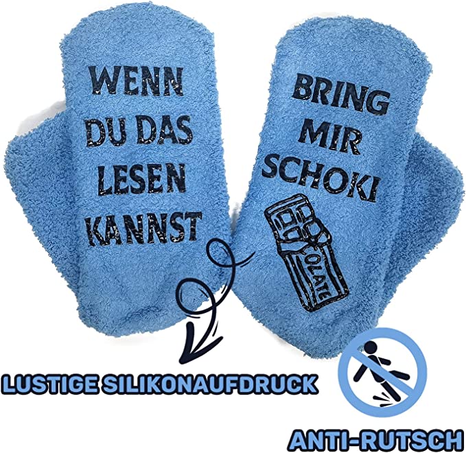 iZoeL Chocolate Blue Socks Gift Box