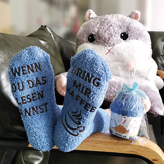 iZoeL Flauschsocken damen Lustige Socken