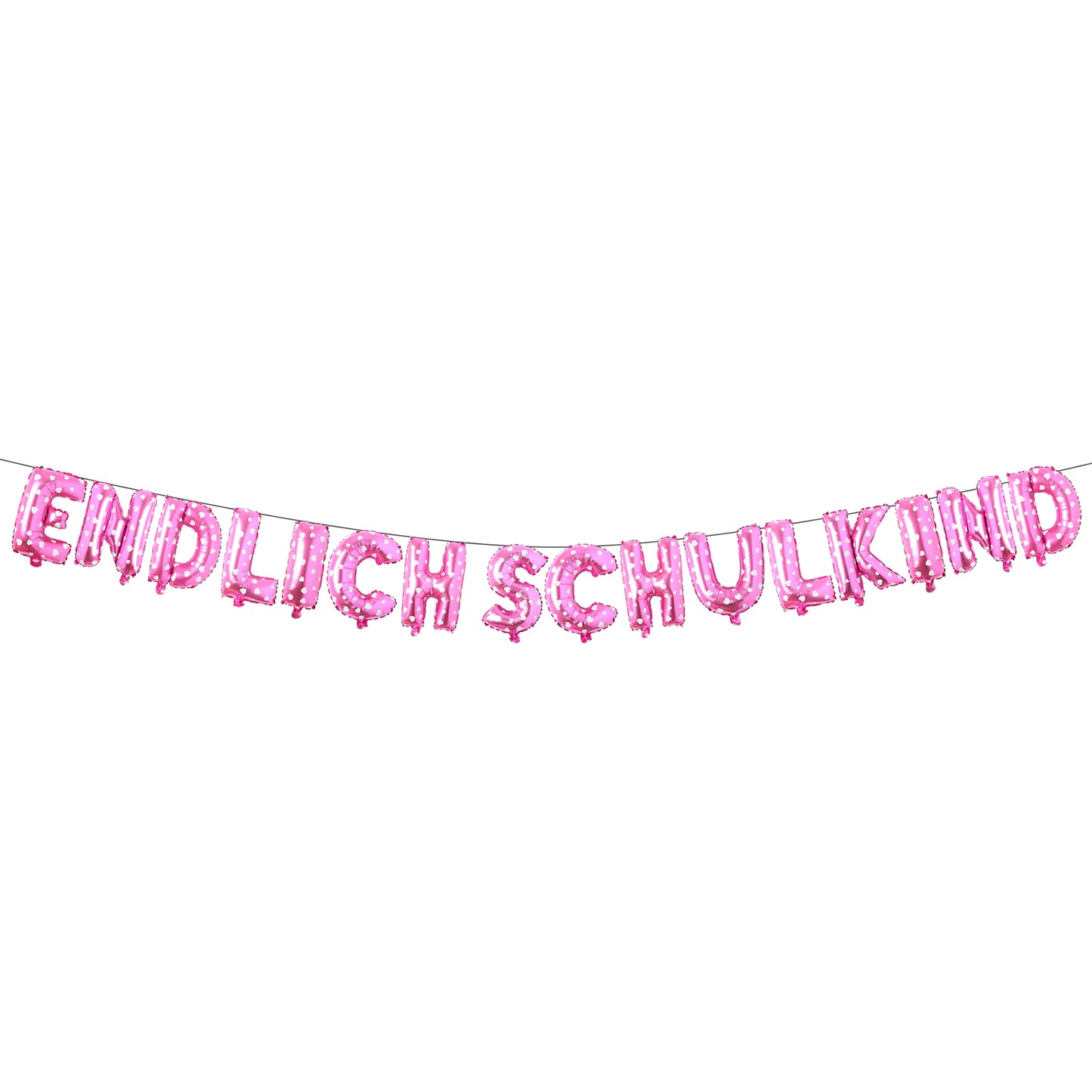 iZoeL Einschulung Deko Schulkind Girlande Rosa