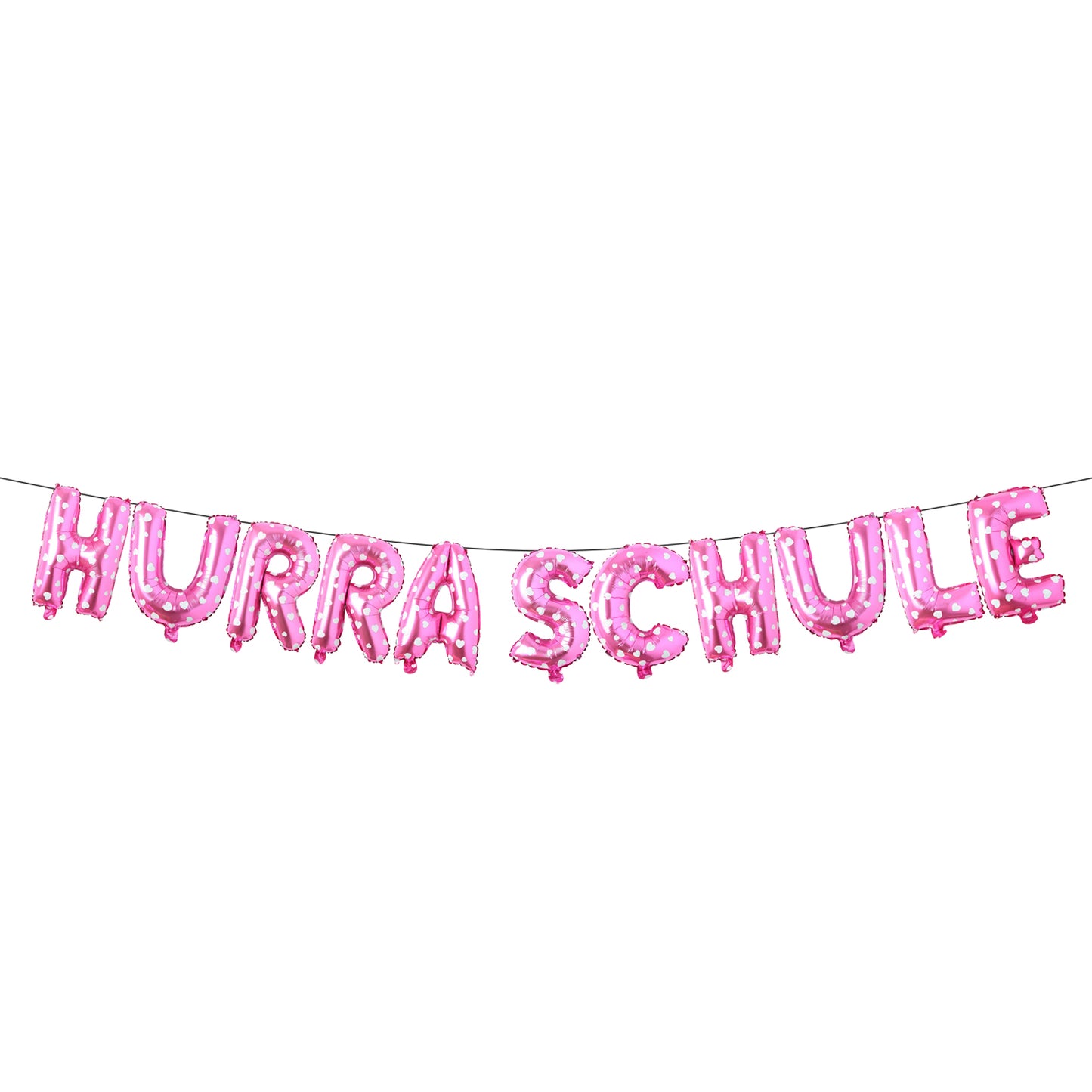 iZoeL Einschulung Deko Schulkind Girlande Rosa