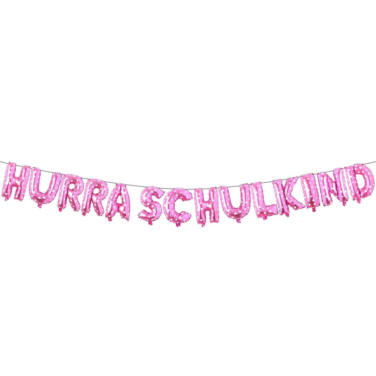 iZoeL Einschulung Deko Schulkind Girlande Rosa