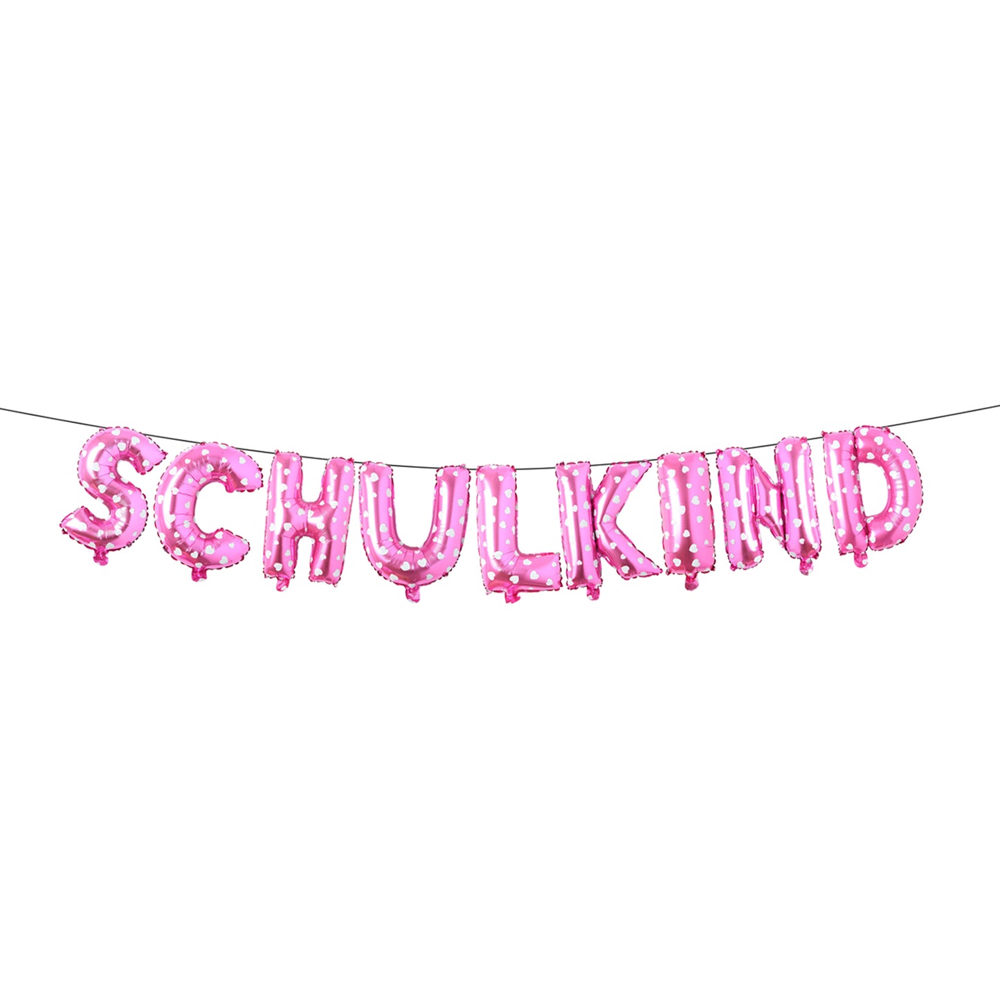 iZoeL Einschulung Deko Schulkind Girlande Rosa