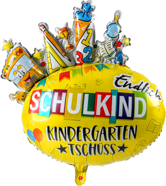 iZoeL Einschulung Deko SCHULKIND Folienballon