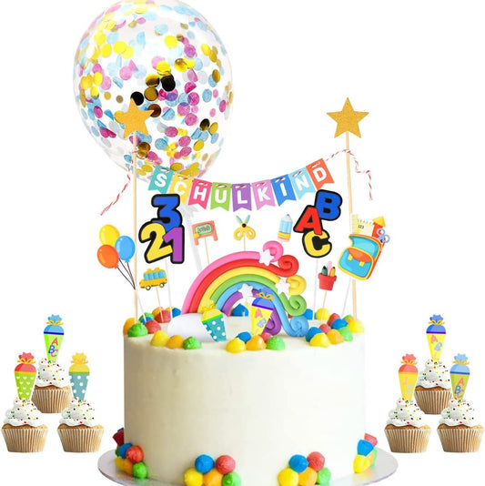 iZoeL School Season Cake Flag