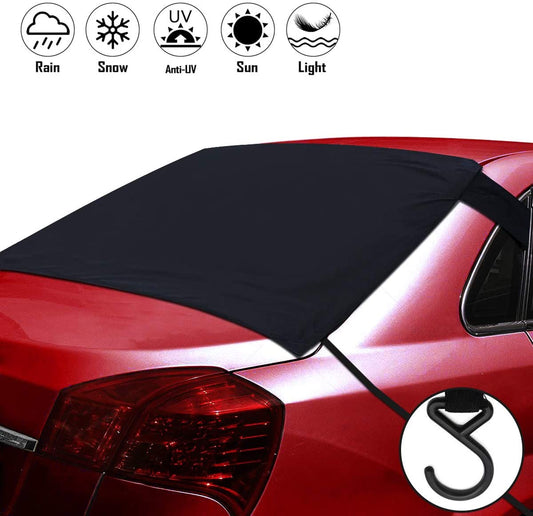 iZoeL Car Windscreen Rear Cover, Car Windshield Snow Cover, Snow Cover, Windscreen Protector Ice Full Protection Winter Cover Foil (SUV VANS Truck Size)