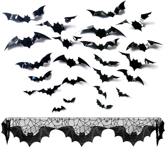 iZoeL Ghost Halloween Decorations Balloon, Floating Ghost Flying Bat Happy Halloween Banner Hanging Swirl Spooky Balloons, Halloween Night Party Props for Outdoor Indoor Yard Haunted House (Brown)