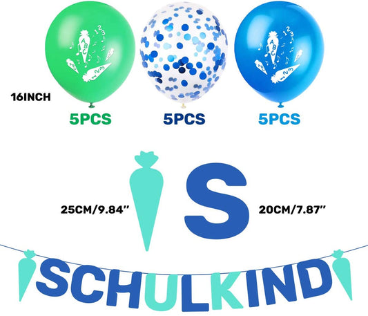 iZoeL Schuleinführung Schulanfang Einschulung Deko for girls