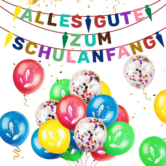 iZoeL Schulanfang Schuleinführung Deko Felt Banner
