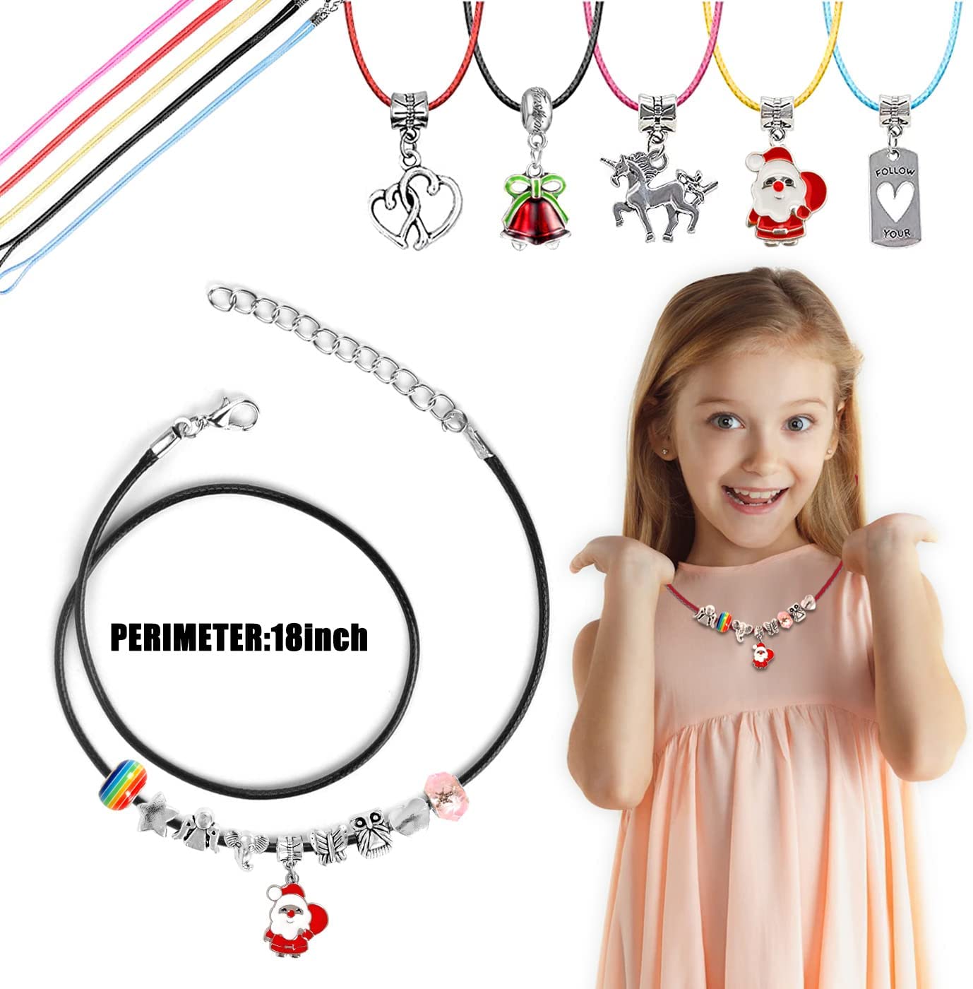 iZoeL Bracelet Advent Calendar 2022 Girls, Jewellery Advent Calendar with 2 Bracelet 5 Necklace Bracelet Making Kit 24 Countdown to Christmas Holiday, Xmas Surprise Gift for Kids Teens
