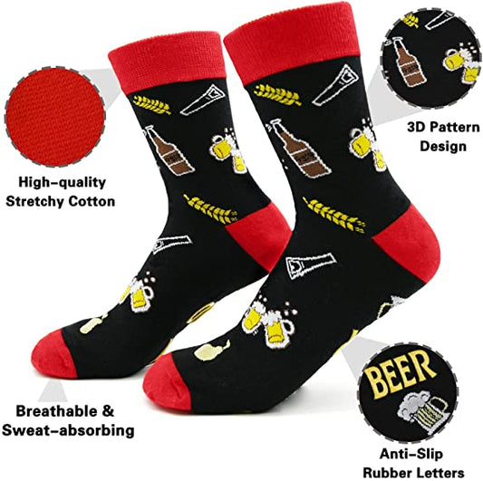 iZoeL If You Can Read This Bring Me Socks Funny Socks Non-slip Chocolate Coffee Socks Gift Box Packaging, Novelty Birthday Valantine Gift for Women Wife Daughter Girlfriend Mother