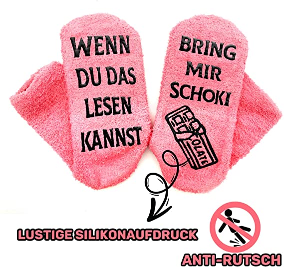 iZoeL Flauschsocken damen Lustige Socken