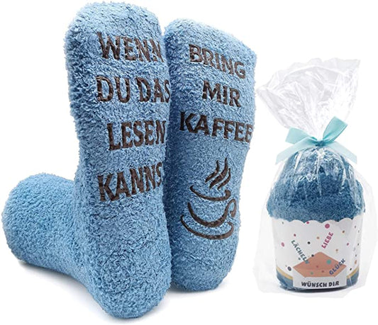 iZoeL Flauschsocken damen Lustige Socken