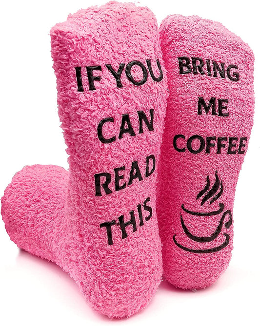 iZoeL Bring Me Funny Fuzzy Socks for Women Wife Daughter Girlfriend 4-7