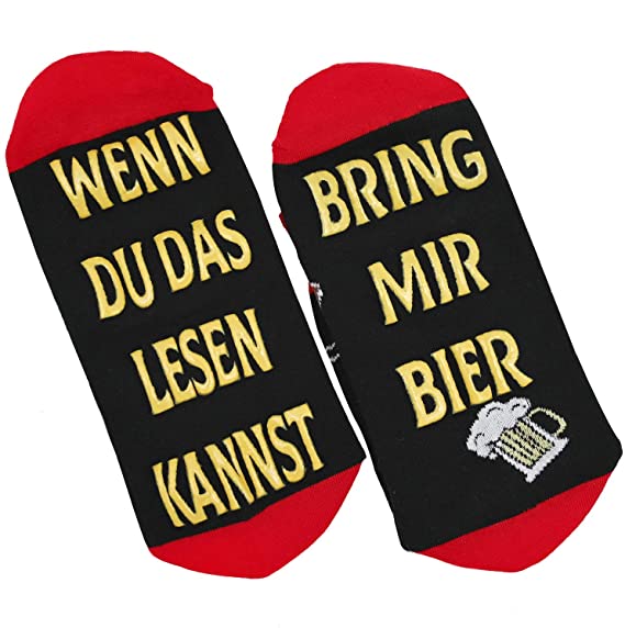 iZoeL German socks If You Can Read This Bring Me Socks (Black)