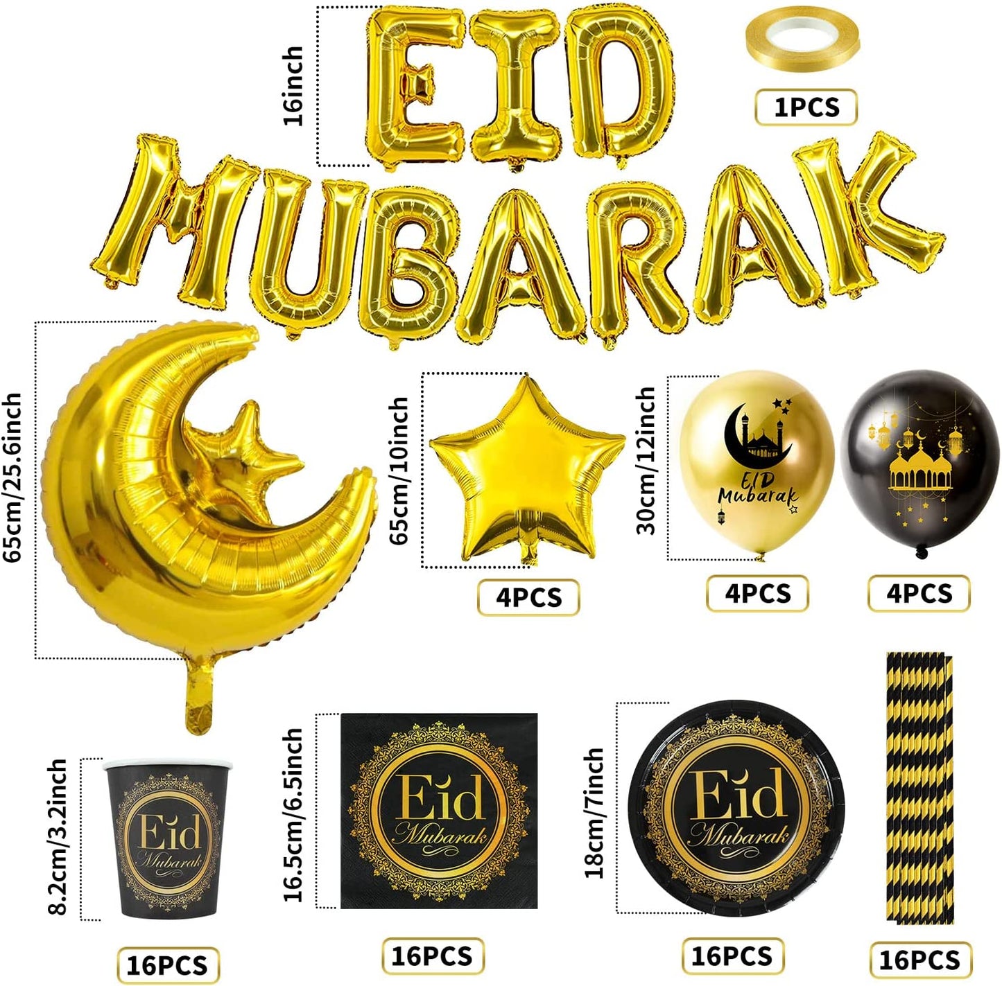 iZoeL EID Mubarak Tableware